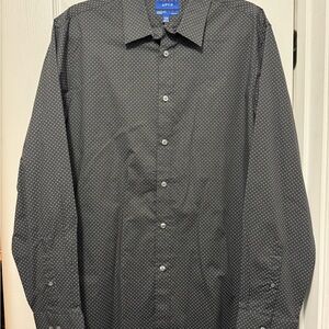 Apt. 9 Black Casual Button Down Shirt